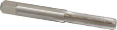 Interstate - 9/32-40 UNS 3B 4 Flute Bright Finish High Speed Steel Straight Flute Standard Hand Tap - Bottoming, Right Hand Thread, 2-23/32" OAL, H2 Limit, Oversize - Exact Industrial Supply