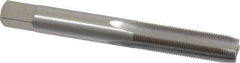 Interstate - 5/16-40 UNS 3B 4 Flute Bright Finish High Speed Steel Straight Flute Standard Hand Tap - Plug, Right Hand Thread, 2-23/32" OAL, H3 Limit, Oversize - Exact Industrial Supply