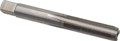 Interstate - 5/16-80 UNS 3B 4 Flute Bright Finish High Speed Steel Straight Flute Standard Hand Tap - Plug, Right Hand Thread, 2-23/32" OAL, H3 Limit, Oversize - Exact Industrial Supply