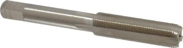 Interstate - 13/32-32 UNS 3B 4 Flute Bright Finish High Speed Steel Straight Flute Standard Hand Tap - Bottoming, Right Hand Thread, 3-5/32" OAL, H3 Limit, Oversize - Exact Industrial Supply
