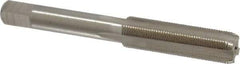 Interstate - 13/32-32 UNS 3B 4 Flute Bright Finish High Speed Steel Straight Flute Standard Hand Tap - Bottoming, Right Hand Thread, 3-5/32" OAL, H3 Limit, Oversize - Exact Industrial Supply
