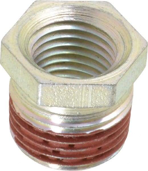 Enerpac - 3/8 Male & 1/4 Female NPTF Hydraulic Hose Bushing - 10,000 psi - Benchmark Tooling