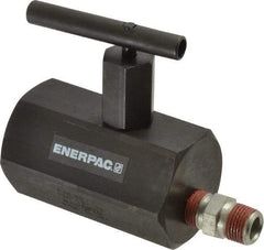 Enerpac - 3/8-18 Inlet Hydraulic Control Valve - 10,000 psi, 4" High x 2-1/4" Wide x 3-1/2" Long - Benchmark Tooling