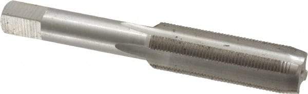 Interstate - 1/2-28 UNEF 4 Flute Bright Finish High Speed Steel Straight Flute Standard Hand Tap - Plug, Right Hand Thread, 3-3/8" OAL, H3 Limit, Oversize - Exact Industrial Supply