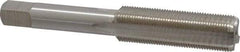Interstate - 1/2-28 UNEF 4 Flute Bright Finish High Speed Steel Straight Flute Standard Hand Tap - Bottoming, Right Hand Thread, 3-3/8" OAL, H3 Limit, Oversize - Exact Industrial Supply