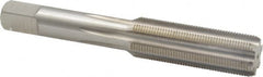 Interstate - 9/16-27 UNS 3B 4 Flute Bright Finish High Speed Steel Straight Flute Standard Hand Tap - Bottoming, Right Hand Thread, 3-19/32" OAL, H3 Limit, Oversize - Exact Industrial Supply
