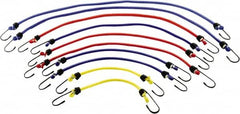 Erickson Manufacturing - Bungee Cord with S Hook - 18, 24, 30, 36" OAL, Red/Blue/Green/Yellow - Benchmark Tooling