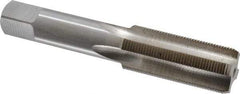 Interstate - 13/16-20 UNEF 3B 4 Flute Bright Finish High Speed Steel Straight Flute Standard Hand Tap - Bottoming, Right Hand Thread, 4-15/32" OAL, H4 Limit, Oversize - Exact Industrial Supply