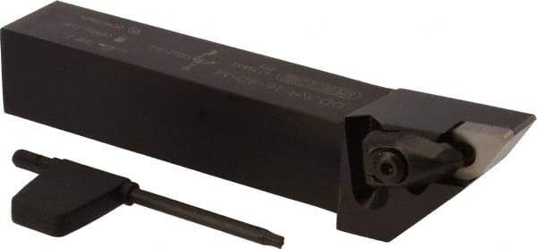 Seco - DDJN, Right Hand Cut, 93° Lead Angle, 1" Shank Height x 1" Shank Width, Negative Rake Indexable Turning Toolholder - 6" OAL, DNMG 432 Insert Compatibility, Series Dual Clamp - Benchmark Tooling