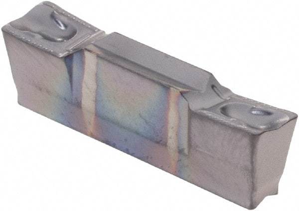 Iscar - 4004HGPL Y Grade IC908, 4mm Cutting Width Carbide Grooving Insert - 2.4mm Max Depth of Cut, Left Hand, 0.4mm Corner Radius, TiAlN Finish - Benchmark Tooling