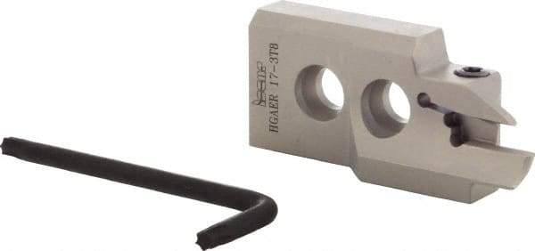 Iscar - 3" Groove Width, 8mm Max Depth of Cut, Right Hand Cut, HGAE Indexable Grooving Blade - GRIP, GRIP (Full Radius) Insert Style, Series Heliface - Benchmark Tooling