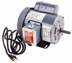 Marathon Electric - 1-1/2 Max hp, 1,725 Max RPM, Electric AC DC Motor - 115/208-230 V Input, Single Phase, 56 Frame, 0.62" Shaft Diam - Benchmark Tooling