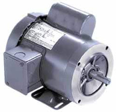 Marathon Electric - 3/4 Max hp, 1,140 Max RPM, Electric AC DC Motor - 115/208-230 V Input, Single Phase, 56C Frame, 0.62" Shaft Diam - Benchmark Tooling