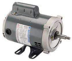 Marathon Electric - 1/4 Max hp, 1,200 Max RPM, Electric AC DC Motor - 115 V Input, Single Phase, 56 Frame, 0.62" Shaft Diam - Benchmark Tooling