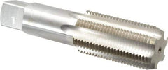 Interstate - 1-5/8 - 8 UNS 6 Flute Bright Finish High Speed Steel Straight Flute Standard Hand Tap - Bottoming, Right Hand Thread, 6-11/16" OAL, 3-9/16" Thread Length, H6 Limit, Oversize - Exact Industrial Supply