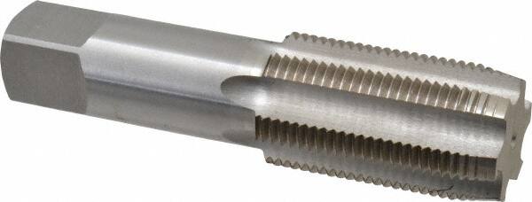 Interstate - 1-3/4 - 8 UNS 6 Flute Bright Finish High Speed Steel Straight Flute Standard Hand Tap - Plug, Right Hand Thread, 7" OAL, 3-9/16" Thread Length, H6 Limit, Oversize - Exact Industrial Supply