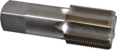 Interstate - 1-3/4 - 12 UNS 6 Flute Bright Finish High Speed Steel Straight Flute Standard Hand Tap - Bottoming, Right Hand Thread, 5" OAL, 2" Thread Length, H6 Limit, Oversize - Exact Industrial Supply