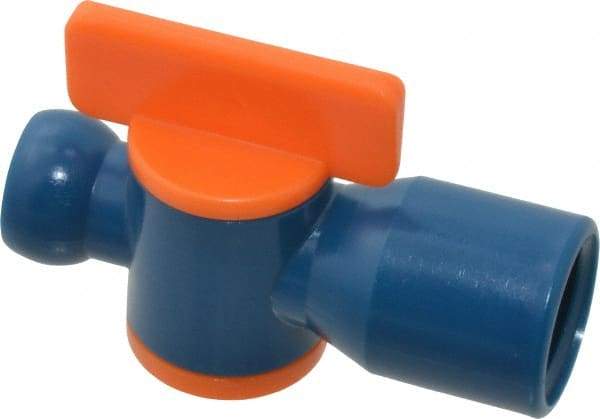 Loc-Line - 10 Piece, 1/4" ID Coolant Hose NPT Valve - Female to Female Connection, Acetal Copolymer Body, 1/4 NPT, Use with Loc-Line Modular Hose Systems - Benchmark Tooling