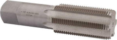 Interstate - 1-7/8 - 8 UNS 6 Flute Bright Finish High Speed Steel Straight Flute Standard Hand Tap - Bottoming, Right Hand Thread, 7-5/16" OAL, 3-9/16" Thread Length, H5 Limit, Oversize - Exact Industrial Supply