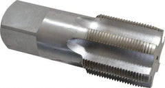 Interstate - 1-15/16 - 12 UNS 6 Flute Bright Finish High Speed Steel Straight Flute Standard Hand Tap - Plug, Right Hand Thread, 5" OAL, 2" Thread Length, H6 Limit, Oversize - Exact Industrial Supply