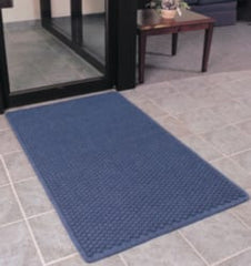 Entrance Mat: 5' Long, 3' Wide, Polypropylene Surface Indoor, Heavy-Duty Traffic, Rubber Base, Brown