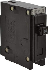 Eaton Cutler-Hammer - 20 Amp, 120/240 VAC, 24 VDC, 48 VDC, 80 VDC, 1 Pole, Plug In Miniature Circuit Breaker - Thermal Magnetic Trip, 14-4 AWG, 2-3/8 Inch Deep x 2-15/16 Inch High x 1 Inch Wide - Benchmark Tooling