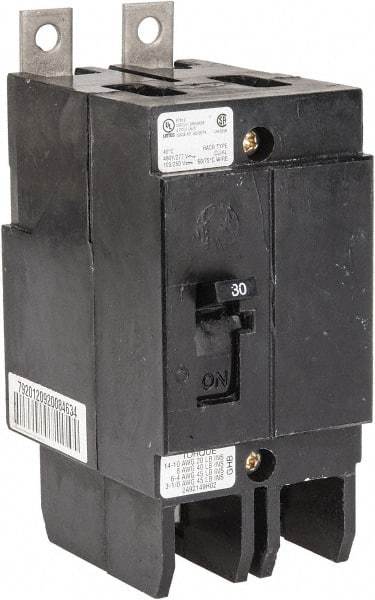 Eaton Cutler-Hammer - 100 Amp, 277/480 VAC, 2 Pole, Bolt On Molded Case Circuit Breaker - Thermal Magnetic Trip, 10-1/0 AWG, 66.7mm Deep x 4 Inch High x 2 Inch Wide - Benchmark Tooling