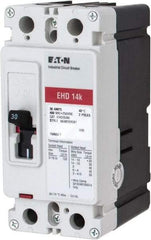 Eaton Cutler-Hammer - 30 Amp, 250 VDC, 480 VAC, 2 Pole, Molded Case Circuit Breaker - Thermal Magnetic Trip, 18 kA at 240 VAC Breaking Capacity, 14-1/0 AWG, 3-3/8 Inch Deep x 6 Inch High x 2-3/4 Inch Wide - Benchmark Tooling
