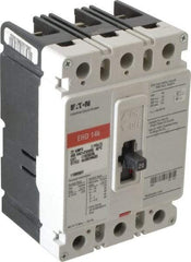 Eaton Cutler-Hammer - 20 Amp, 250 VDC, 480 VAC, 3 Pole, Molded Case Circuit Breaker - Thermal Magnetic Trip, 18 kA at 240 VAC Breaking Capacity, 14-1/0 AWG, 3-3/8 Inch Deep x 6 Inch High x 4-1/8 Inch Wide - Benchmark Tooling