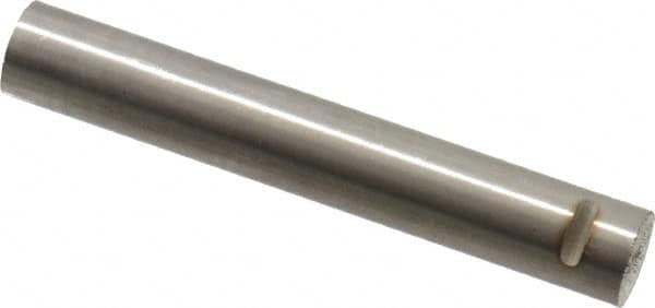 Eclipse - 2" Long x 19/64" Diam, Alnico Round Bar Magnet - Notched, 1,022°Fahrenheit Max Operating Temp - Benchmark Tooling