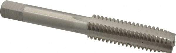 Interstate - 7/16-14 UNC 4 Flute Bright Finish High Speed Steel Straight Flute Standard Hand Tap - Plug, Left Hand Thread, 3-5/32" OAL, H3 Limit, Oversize - Exact Industrial Supply