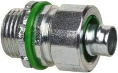 Cooper Crouse-Hinds - 3/8" Trade, Steel Threaded Straight Liquidtight Conduit Connector - Noninsulated - Benchmark Tooling