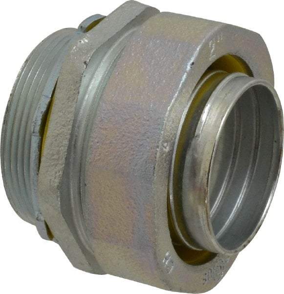 Cooper Crouse-Hinds - 2" Trade, Malleable Iron Threaded Straight Liquidtight Conduit Connector - Noninsulated - Benchmark Tooling