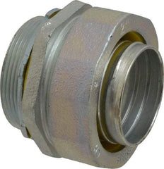 Cooper Crouse-Hinds - 2" Trade, Malleable Iron Threaded Straight Liquidtight Conduit Connector - Noninsulated - Benchmark Tooling