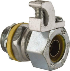 Cooper Crouse-Hinds - 3/8" Trade, Malleable Iron Threaded Straight Liquidtight Conduit Connector - Noninsulated - Benchmark Tooling