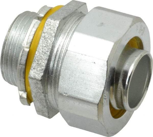 Cooper Crouse-Hinds - 3/4" Trade, Malleable Iron Threaded Straight Liquidtight Conduit Connector - Noninsulated - Benchmark Tooling