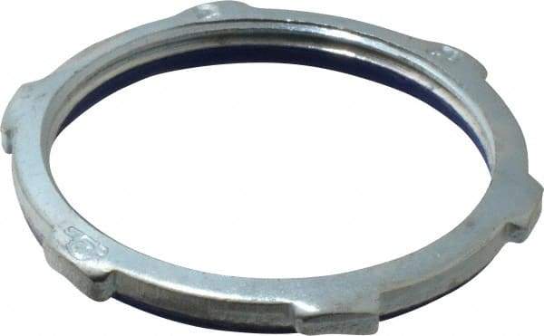 Cooper Crouse-Hinds - 2" Trade, Steel Threaded Rigid/Intermediate (IMC) Conduit Locknut - Noninsulated - Benchmark Tooling