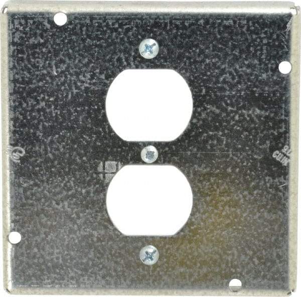 Cooper Crouse-Hinds - Electrical Outlet Box Steel Square Surface Cover - Benchmark Tooling