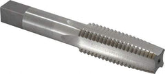 Interstate - 3/4-10 UNC 4 Flute Bright Finish High Speed Steel Straight Flute Standard Hand Tap - Taper, Left Hand Thread, 4-1/4" OAL, 2" Thread Length, H3 Limit, Oversize - Exact Industrial Supply