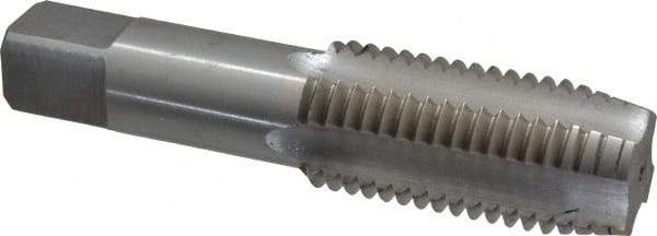 Interstate - 1-3/8 - 6 UNC 3B 4 Flute Bright Finish High Speed Steel Straight Flute Standard Hand Tap - Plug, Left Hand Thread, 6-1/16" OAL, H4 Limit, Oversize - Benchmark Tooling