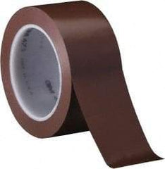 3M - Brown Solid Color Vinyl Tape - 2" Wide x 108' Long x 5.2 mil Thick, General Traffic - Benchmark Tooling
