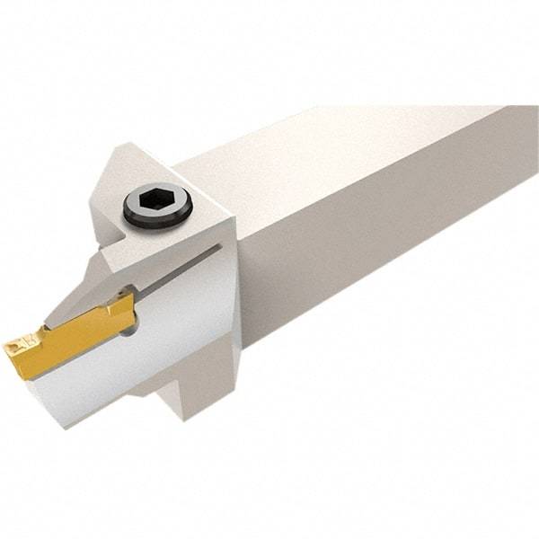 Iscar - HFH, External, Right Hand, 25mm Max Depth of Cut, 3mm Max Groove Width, Indexable Grooving Tool Holder - HFP.. Insert Compatibility, 25mm Shank Height, 25mm Shank Width, 150mm OAL - Benchmark Tooling