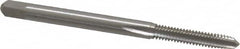 Interstate - #5-40 UNC 2B/3B 3 Flute Bright Finish High Speed Steel Straight Flute Standard Hand Tap - Plug, Left Hand Thread, 1-15/16" OAL, H2 Limit, Oversize - Exact Industrial Supply