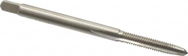 Interstate - #5-44 UNF 2B 3 Flute Bright Finish High Speed Steel Straight Flute Standard Hand Tap - Plug, Left Hand Thread, 1-15/16" OAL, H2 Limit, Oversize - Exact Industrial Supply