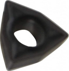 Kennametal - WCMT21.51 LF Grade KC5010 Carbide Turning Insert - TiAlN Finish, 80° Trigon, 1/4" Inscr Circle, 3/32" Thick, 1/64" Corner Radius - Benchmark Tooling