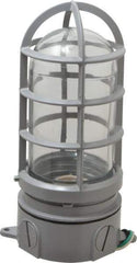 Cooper Crouse-Hinds - 120 Volt, 100 Watt, Incandescent Hazardous Location Light Fixture - Vaporproof, Corrosion & Heat Resistant, Aluminum Housing, 4-1/4" Wide x 8-7/8" High - Benchmark Tooling