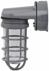 Cooper Crouse-Hinds - 120 Volt, 100 Watt, Incandescent Hazardous Location Light Fixture - Vaporproof, Corrosion & Heat Resistant, Aluminum Housing, 7" Long x 4-1/4" Wide x 9-1/2" High - Benchmark Tooling