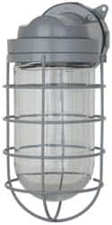 Cooper Crouse-Hinds - 120 Volt, 200 Watt, Incandescent Hazardous Location Light Fixture - Corrosion & Heat Resistant, Aluminum Housing, 6-3/8" Long x 5-1/2" Wide x 12-1/2" High - Benchmark Tooling