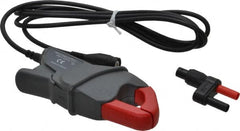 Fluke - Black/Red Electrical Test Equipment Clamp - Use with Digital Multimeters, Powers Quality Meters, Scope Meters - Benchmark Tooling