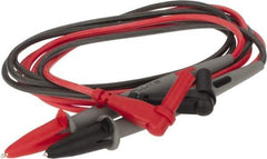 Fluke - Black/Red Electrical Test Equipment Leads - Use with Digital Multimeters - Benchmark Tooling